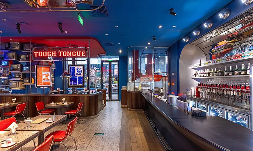 貳拾硬舌燒烤店室內(nèi)設(shè)計風(fēng)格