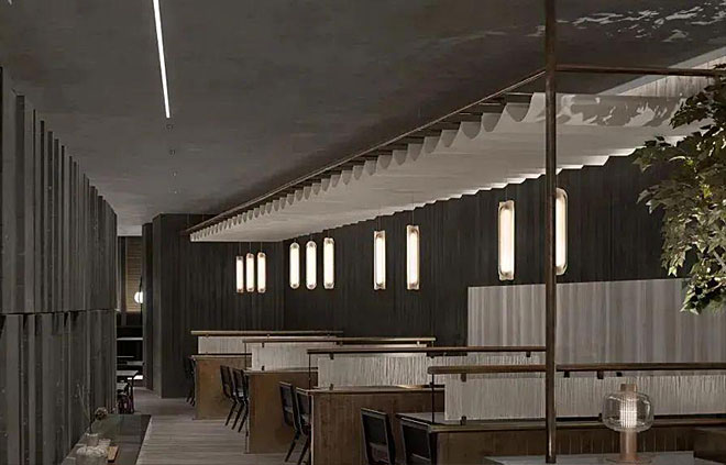 日本料理店設(shè)計(jì)理念，簡(jiǎn)潔淡雅與清晰自然