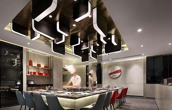 鐵板燒餐廳設(shè)計(jì)，簡(jiǎn)單卻令人向往
