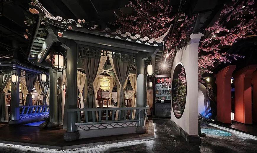 墨漣居古典風(fēng)格燒烤店設(shè)計(jì)