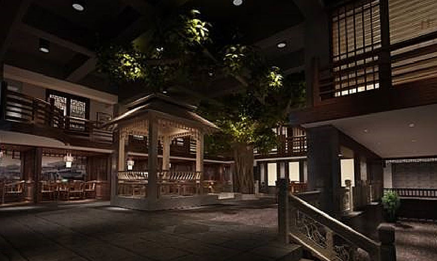 東西小院餐廳設計的古典文藝范