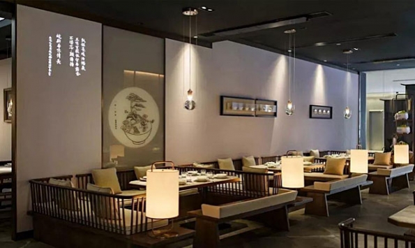 徽派餐廳設(shè)計(jì)效果圖，徽派餐廳的設(shè)計(jì)構(gòu)思說明