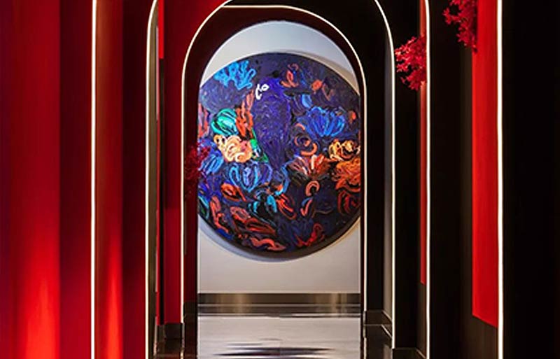 花禾牛浦東店豪華餐廳裝修設(shè)計-3