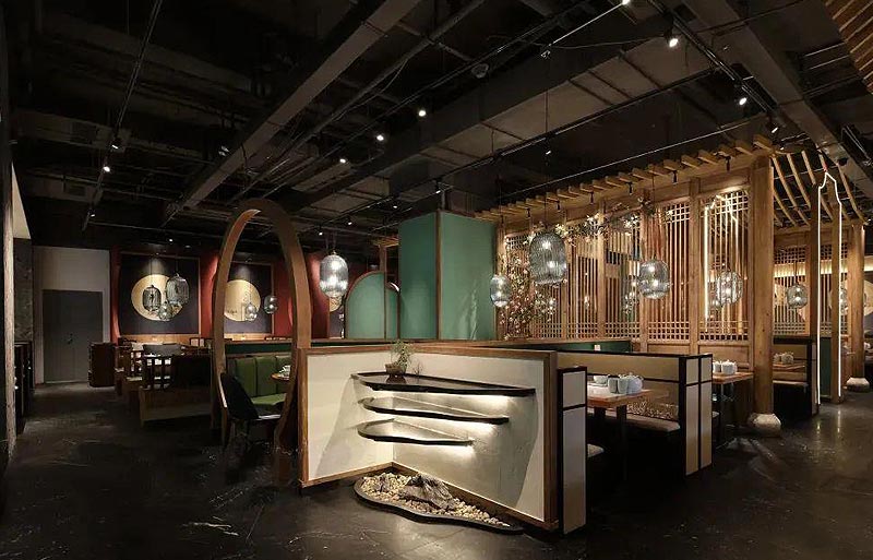 鐵瓷涮肉新中式火鍋店設(shè)計