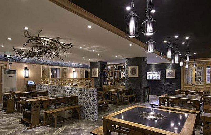 爽口火鍋店軟裝設計